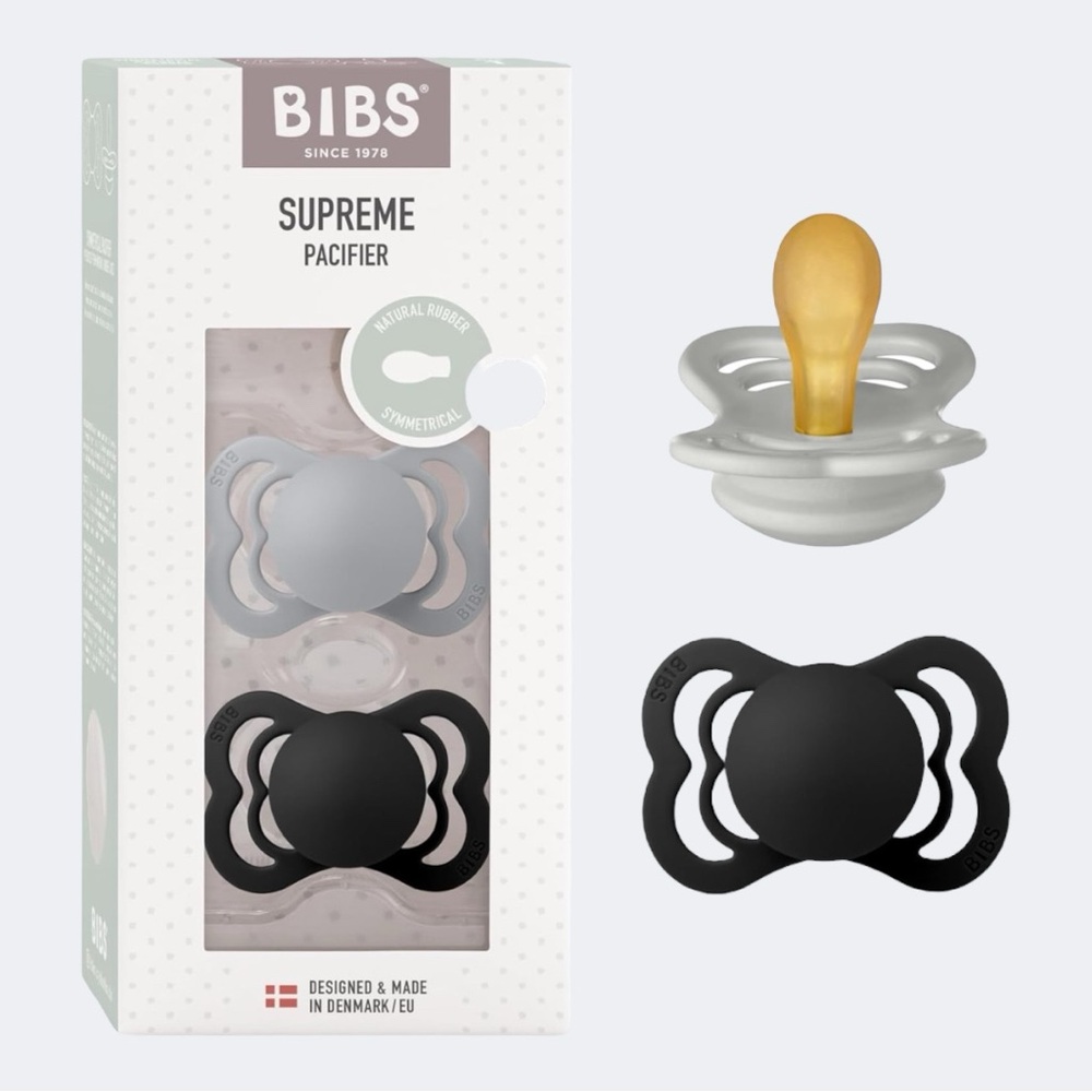 New BIBS Supreme Baby Pacifier 2-Pack